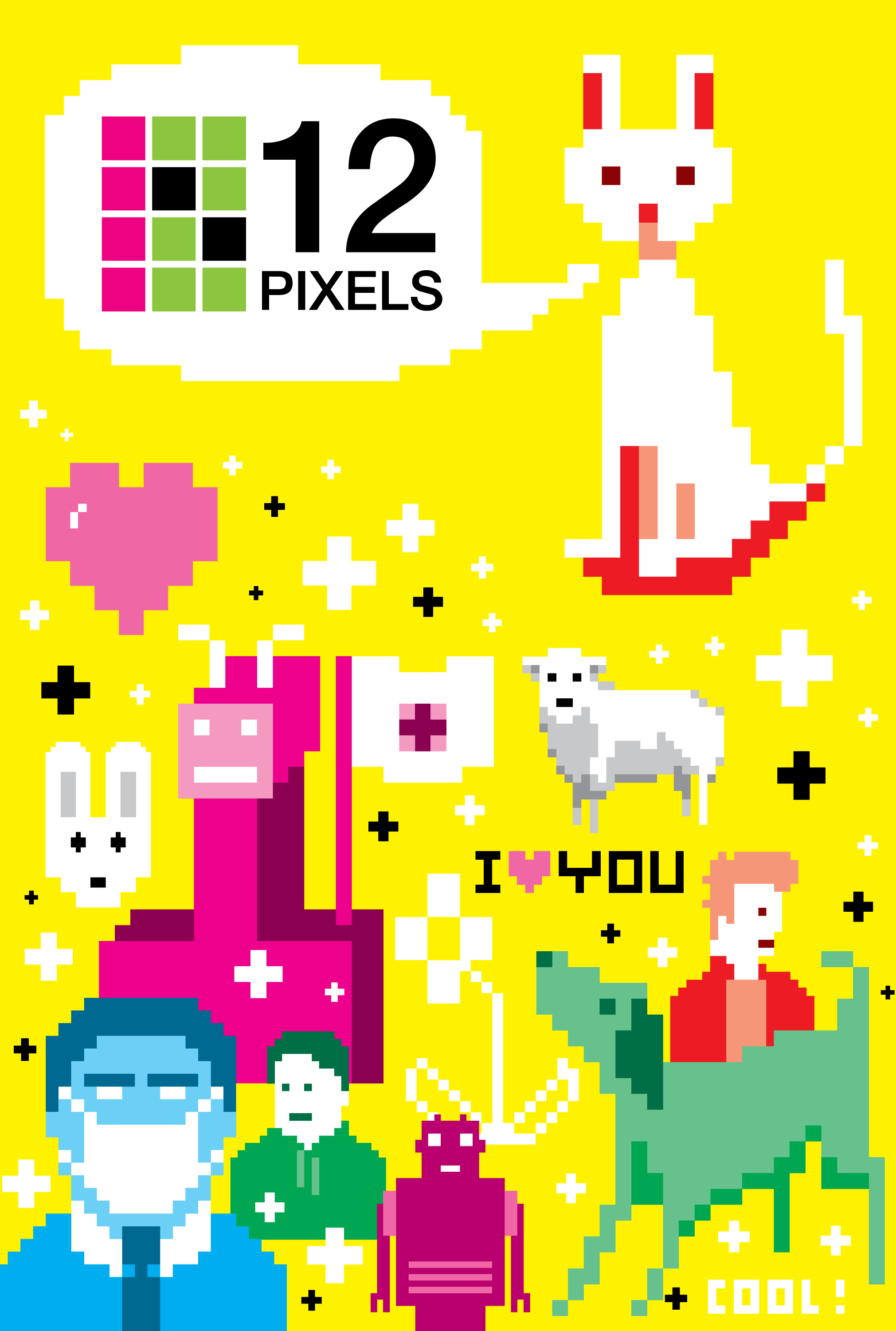 12Pixels promotional postcard