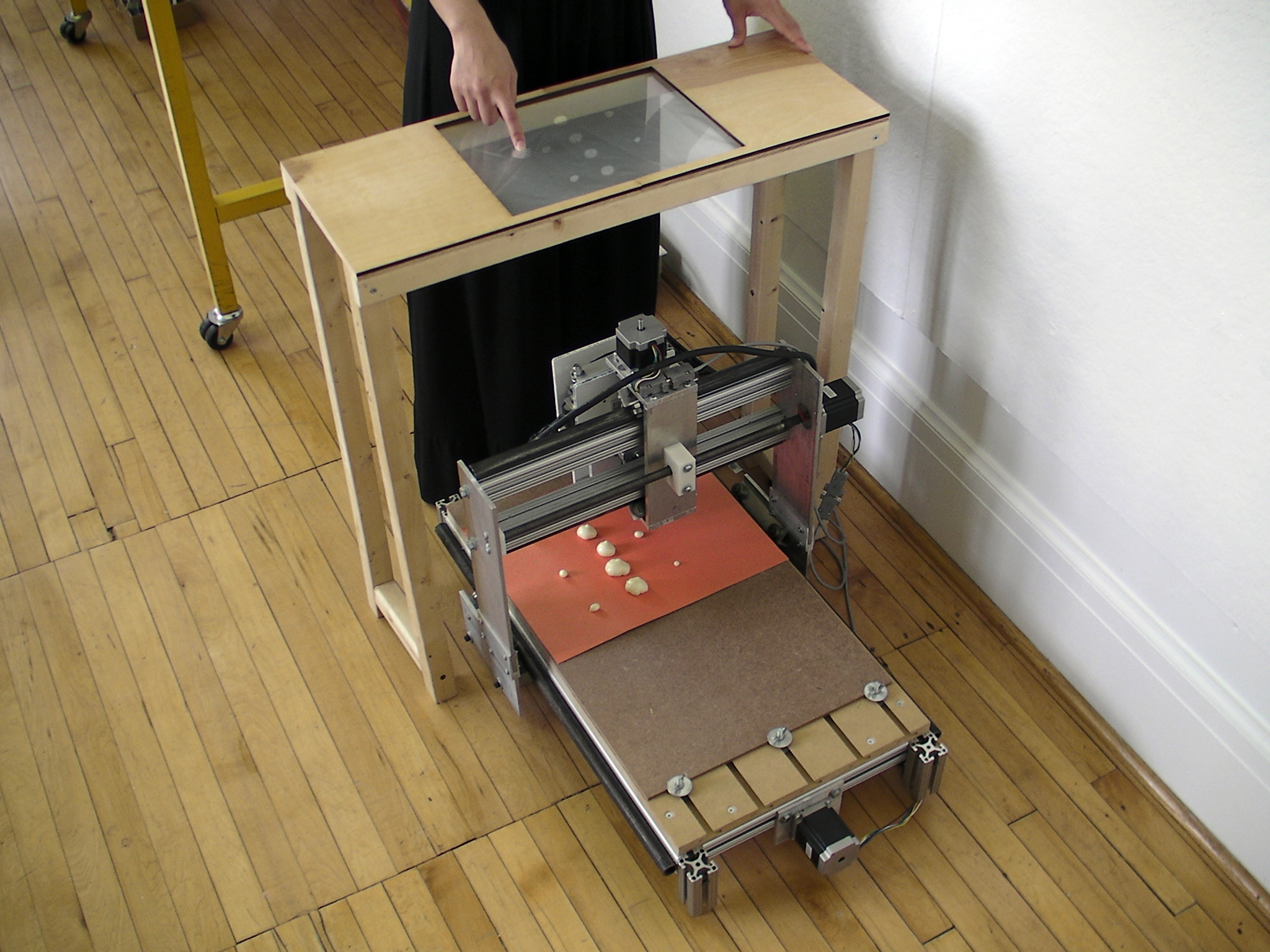 Shaper is a prototype device for interactive fabrication using expanding polyurethane foam
